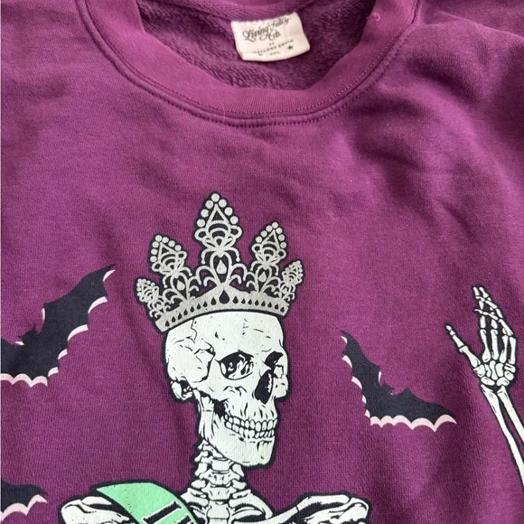 Living Fully Co Skeleton Graphic Top - Picture 2 of 3